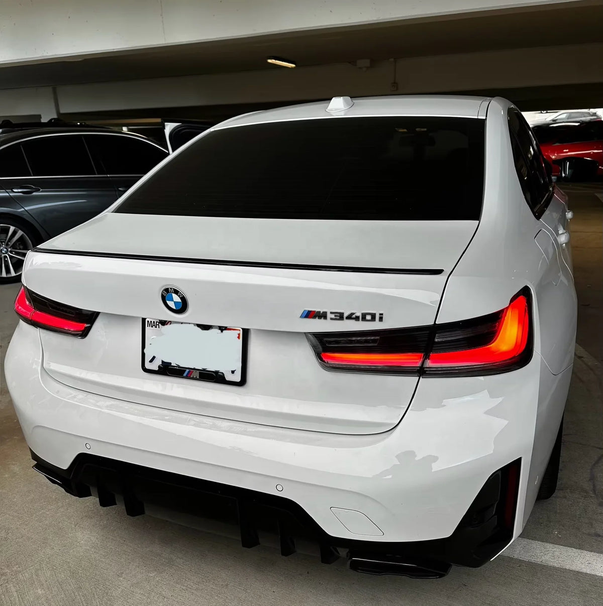US Stock 3 Series G20 M3 G80 Modified OEM Style LED Tail Light Smoked Clear Taillights Turn Signal Plug and Play 2019-2024