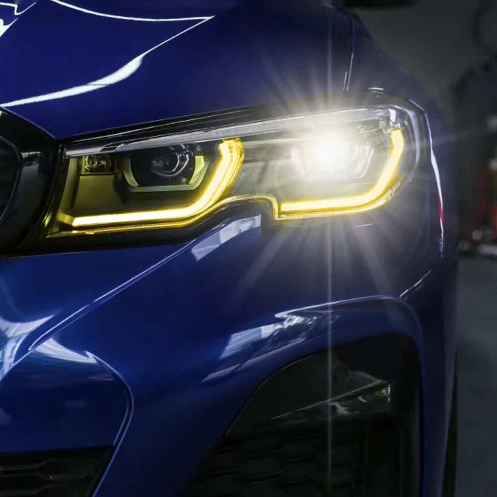19-22 Year 3 Series G20 G21 G28 Plug and Play Laser Headlight LED RGB Upgrade for BMW G20 Headlights 330 M340i