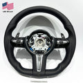 Full Leather Steering Wheel for BMW F80 F82 F90 E90 E92 E60 E63 G20 – Paddle Shifter Version