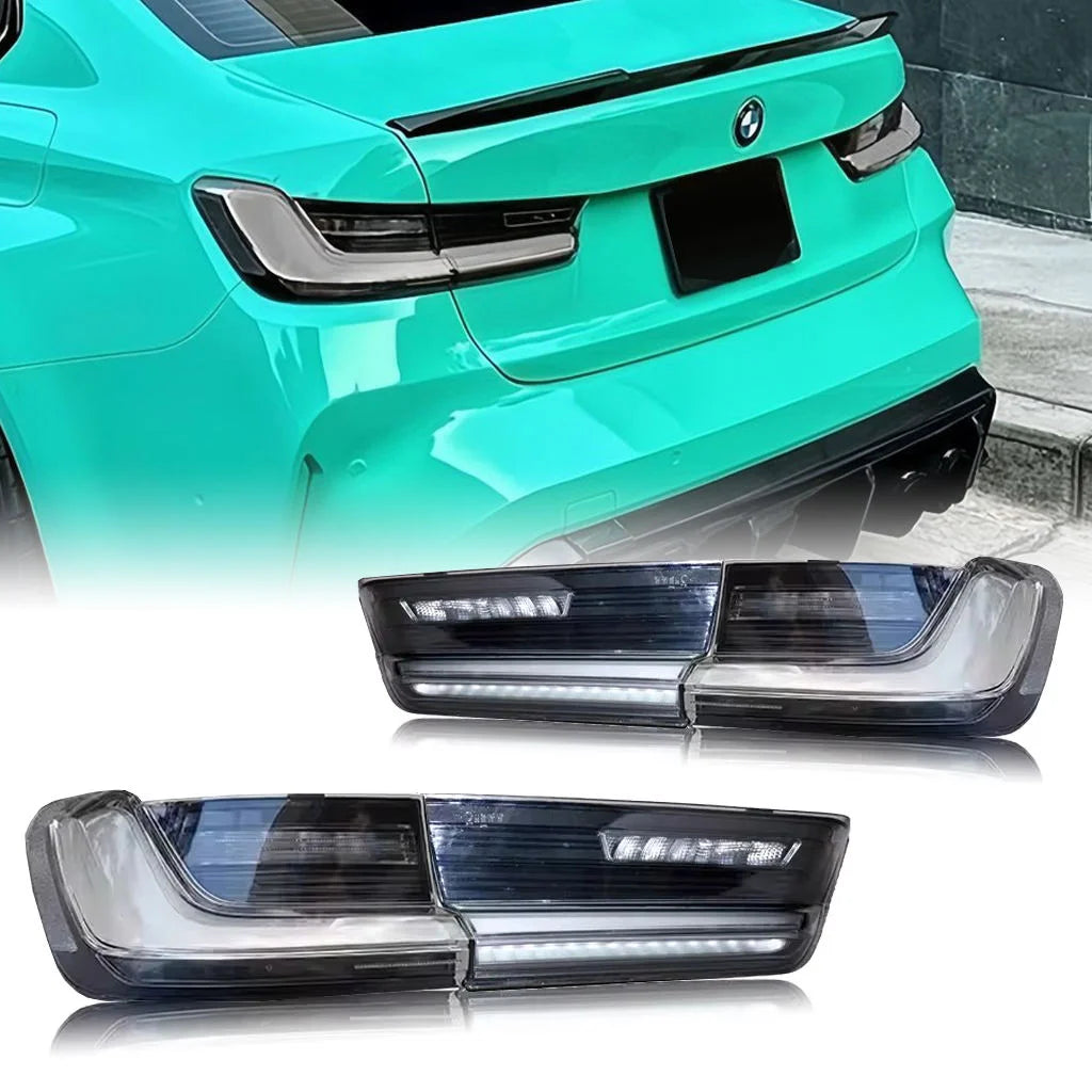 Auto 2019-2026 G20 M340i G28 G80 Clear LED Turn Signal Dynamic Car Rear Lamp Taillights for BMW 3 Series G20 Taillights