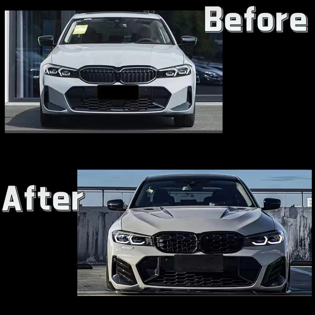 3 Series G20 LCI Upgrade G80 M3 Style LED Headlight White-Yellow DRL Headlights for BMW 2023-2025 330 M340i