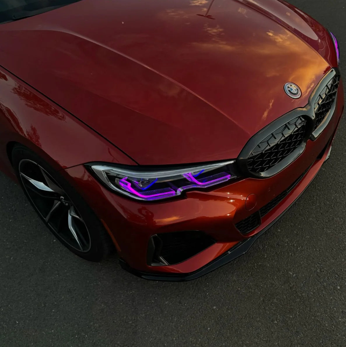 US STOCK 3 Series G20 G28 Laser Style LED White Yellow RGB DRL Headlights Plug and Play for BMW 320i 325i 330i M340i 19-