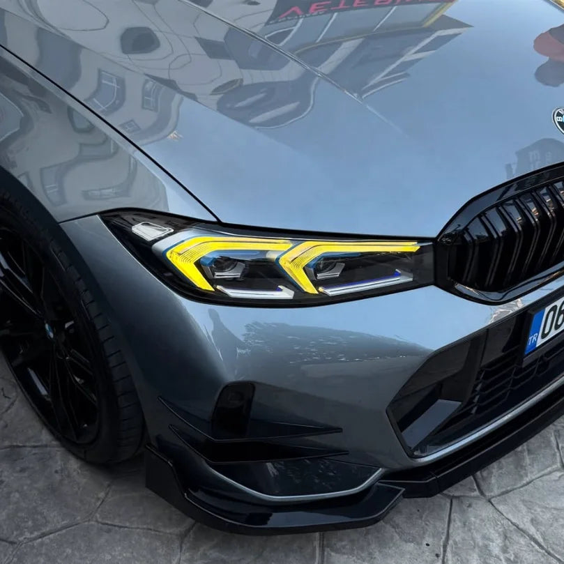 EU Version G20 LCI 325 330i 330Li 330e M340i White/Yellow/RGB DRL Headlights Plug and Play for BMW 2023+
