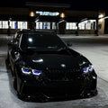 M3 OSS Ikon Smoke Spoon Laser Style Dual Color LED Headlights for BMW 3Series G20 G28 M3 G80 M340i Rajiv 19-22 Headlight