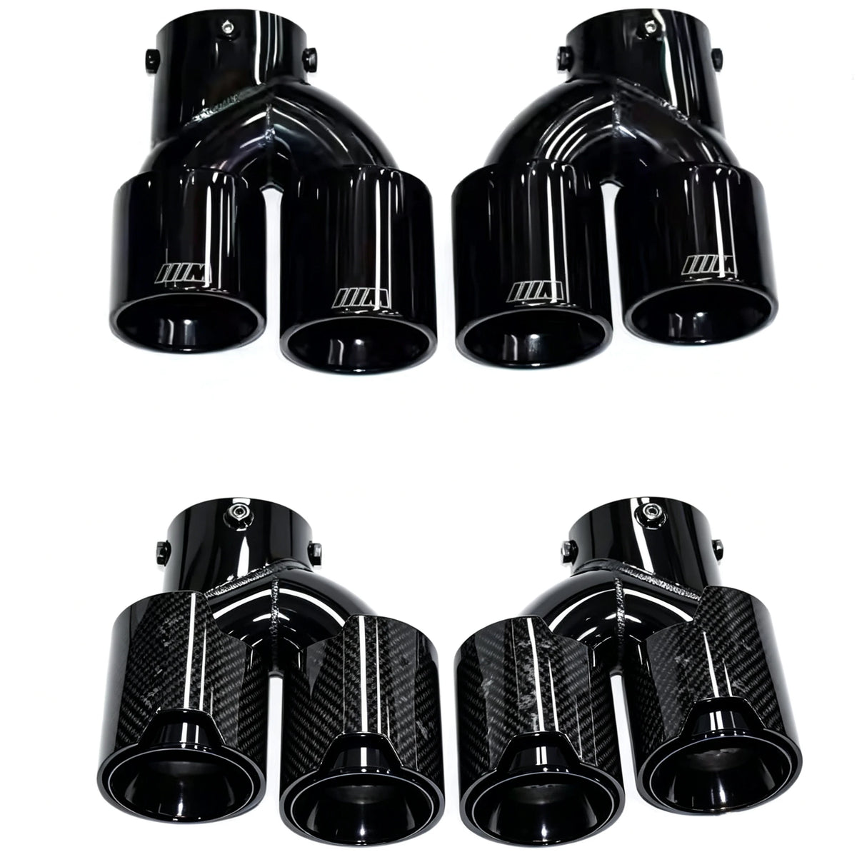 US Stock M Performance Style Carbon Fiber Exhaust Tips for BMW M240 M340 M440