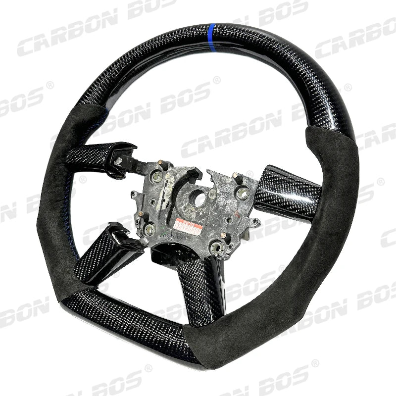Carbon Fiber Steering Wheel for Pontiac G8 / Holden Commodore VE-VF / Chevrolet SS – Blue Accents