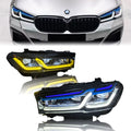 Upgrade M5 Style Laser Look G30 F90 LCI Headlights for BMW 5 Series 2018-2023 Pre-LCI LCI LED Headlamp 525i 530i 540i