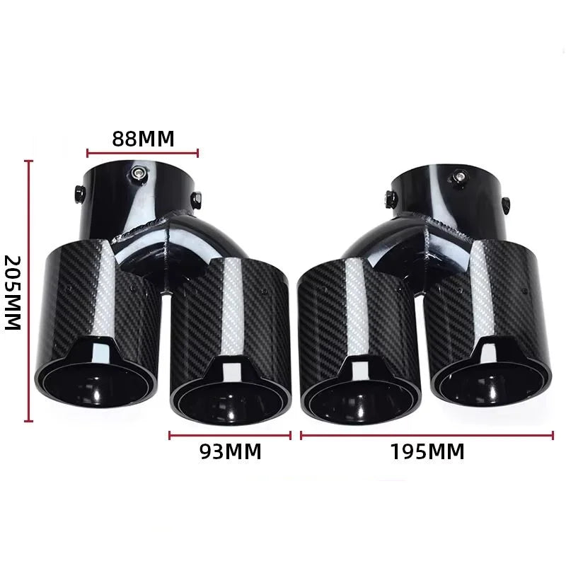 US Stock M240i M340i M440i Exhaust Tips Carbon Fiber/Titanium Alloy Upgrade Tips Muffler Pipes for BMW G20 G22 G23 G26 G42