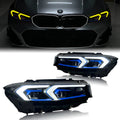 EU Version G20 LCI 325 330i 330Li 330e M340i White/Yellow/RGB DRL Headlights Plug and Play for BMW 2023+