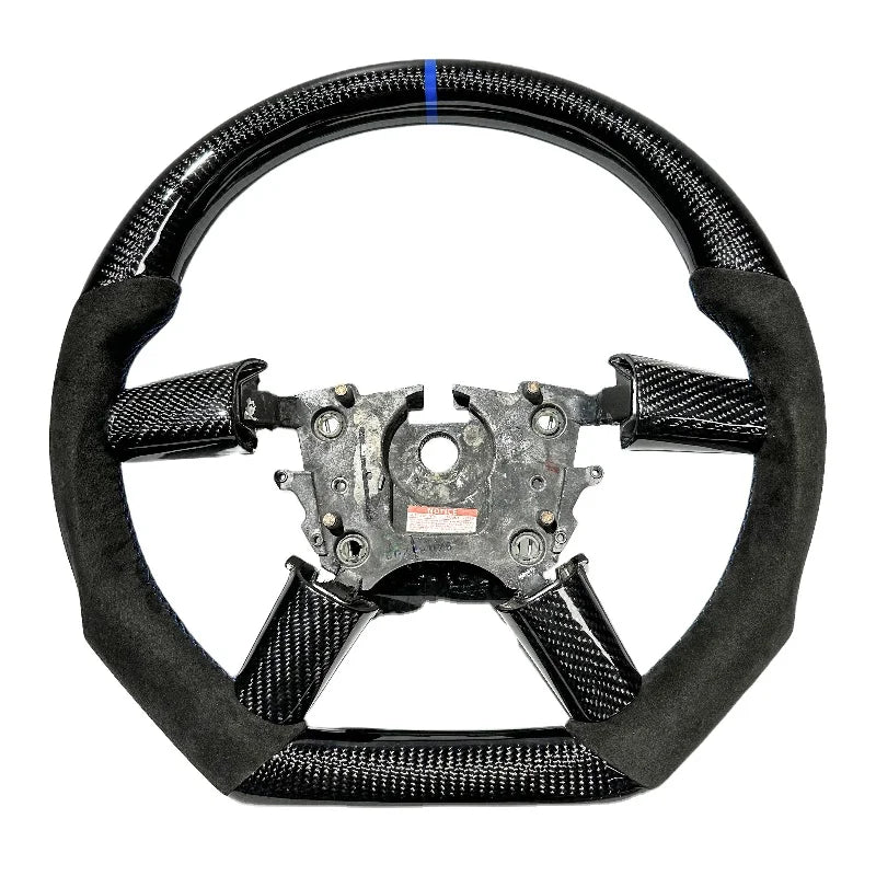 Carbon Fiber Steering Wheel for Pontiac G8 / Holden Commodore VE-VF / Chevrolet SS – Blue Accents