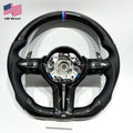 Carbon Fiber Steering Wheel for BMW M3 – Silver Accents