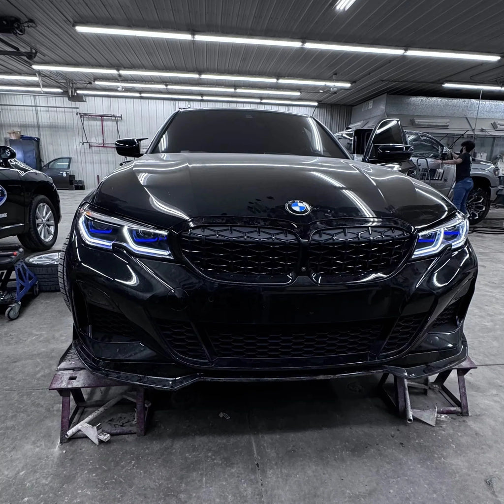 US STOCK 3 Series G20 G28 Laser Style LED White Yellow RGB DRL Headlights Plug and Play for BMW 320i 325i 330i M340i 19-22