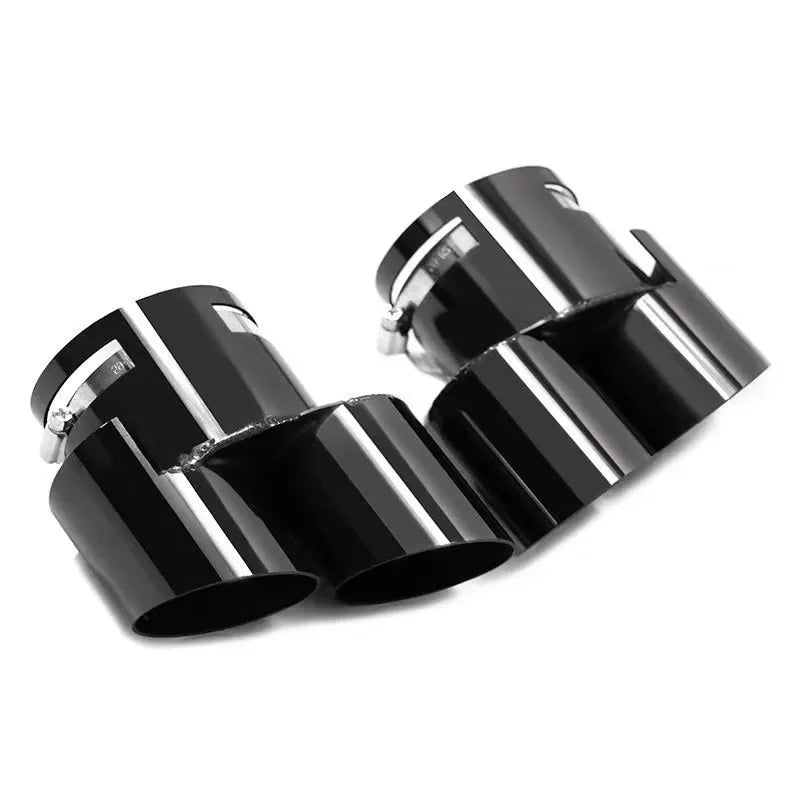 US Stock Quad G05 Exhaust Tips for BMW G05 X5 G06 X6 G07 X7 Aluminum Alloy Clamp-On Quad Tips