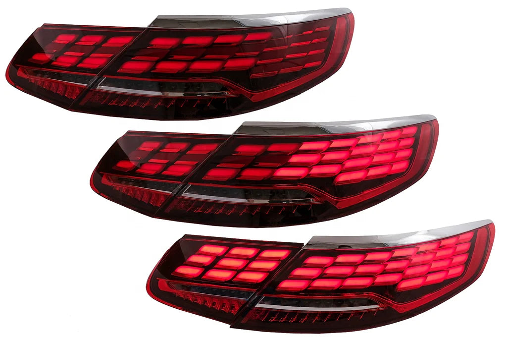 S-Class Coupe W217 C217 2014-2018 LED Tail Lights Upgrade Red Lens for Mercedes-Benz