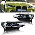 Upgrade G22 G23 G26 G80 M3 G82 M4 Laser White/Yellow/RGB DRL Headlights for BMW 2020+