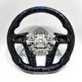 Forged Carbon Steering Wheel for Pontiac G8 / Holden Commodore VE-VF / Chevrolet SS – Blue Accents