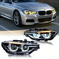 Retrofit F30 LCI LED White Yellow Dual Color Headlights for BMW 3 Series F30