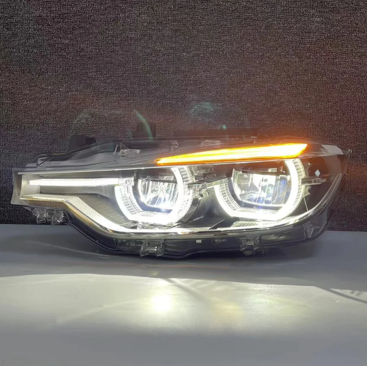 Retrofit F30 LCI LED White Yellow Dual Color Headlights Plug and Play for BMW 3 Series F30 F31 F35 2013-2018 Xenon/Halogen