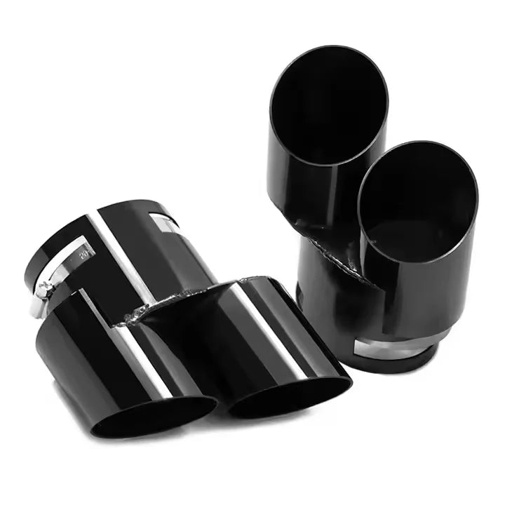 US Stock Clamp-On Quad Exhaust Tips for BMW X5 X6 X7