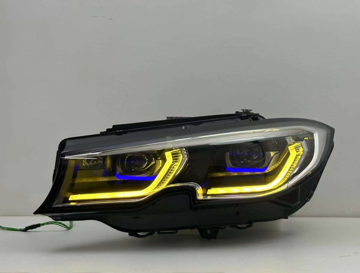 G20 325i 330i M340i Upgrade Dual Color White-Yellow Switch Headlights Laser Style LED Headl Lamps for BMW 19-22