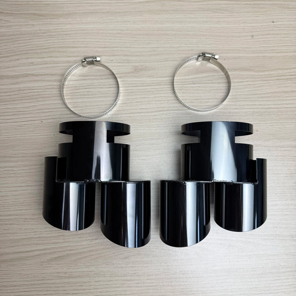 US Stock Exhaust Tips G05 X5 G06 X6 G07 X7 Aluminum Alloy Clamp-On Quad Tips