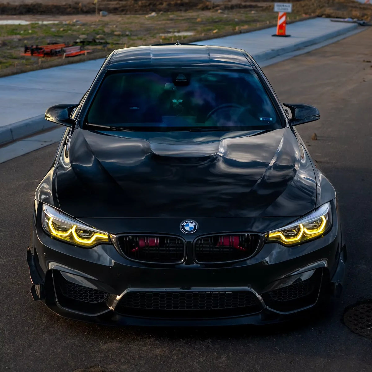 US Stock F32 F33 F36 F80 M3 F82 M4 V1 LED White/Yellow IKON 6/9 Pins Headlights Plug and Play for BMW 425i 428i 430i 435i