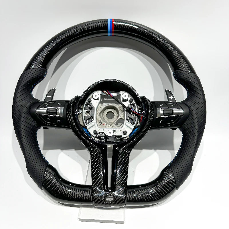 Carbon Fiber & Leather Steering Wheel for BMW F87 F80 F10 F06 F12 F13 F15 F16