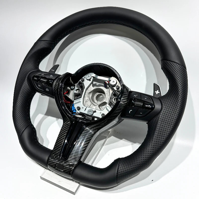 Carbon Fiber & Leather Steering Wheel for BMW F87 F80 F10 F06 F12 F13 F15 F16 F20 F22