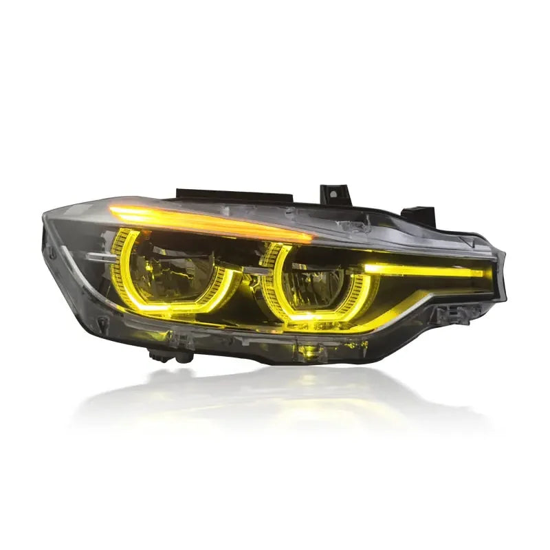 US Stock 3 Series F30 LED Head Lamp Upgrade White/Yellow DRL Plug and Play Headlights Assembly for BMW F30 2013-2018
