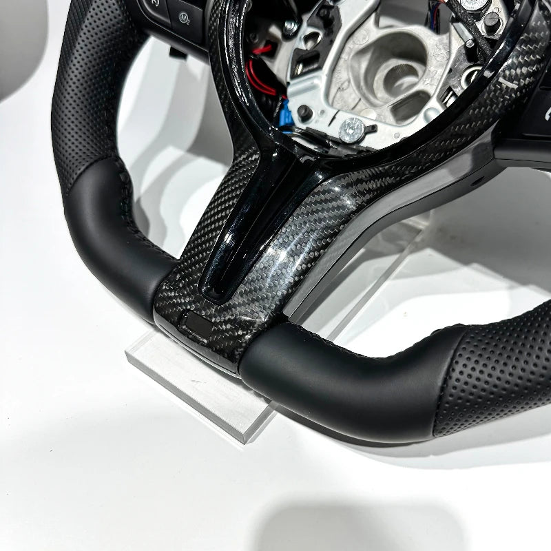 Carbon Fiber & Perforated Leather Steering Wheel for BMW M3