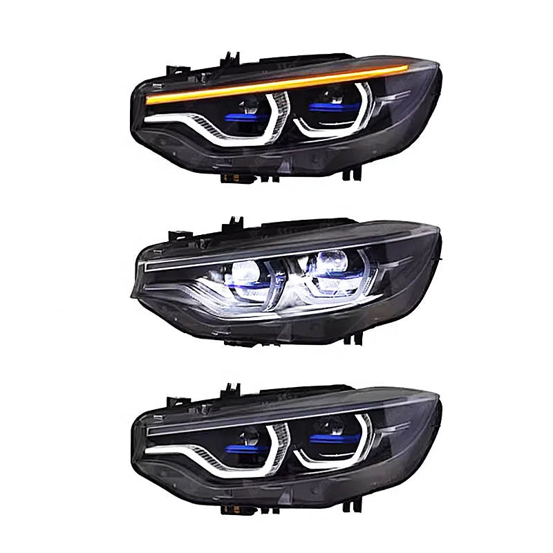 LHD 2013-2019 4 Series F32 440i F33 F36 M3 F80 M4 F82 Upgrade IKON LED Headlights for BMW EU Version 6/8 Pins